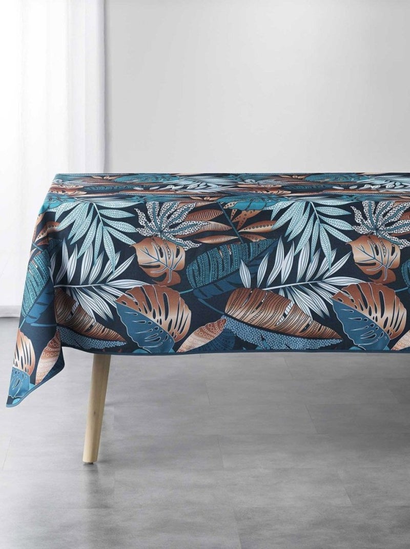 Nappe antitache rectangulaire 150x240 cm Alianor bleu Bleu - Kiabi