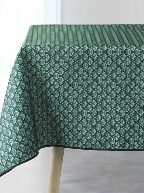 Nappe antitache rectangulaire 150x240 cm Artchic vert - Kiabi Nappe antitache rectangulaire 150x240 cm Artchic vert - Kiabi