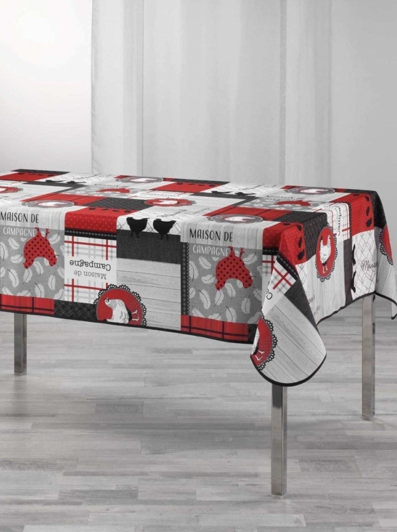 Nappe antitache rectangulaire 150x240 cm Auberge Multicolore - Kiabi