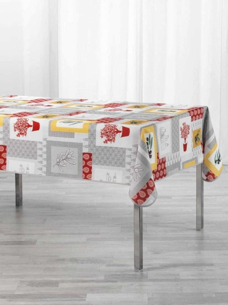 Nappe antitache rectangulaire 150x240 cm Graziella Gris - Kiabi