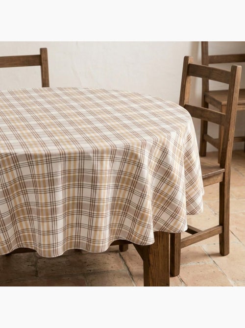 Nappe antitache ronde motif tartan, toucher et tombé naturels - Gamusi. - Kiabi Nappe antitache ronde motif tartan, toucher et tombé naturels - Gamusi. - Kiabi
