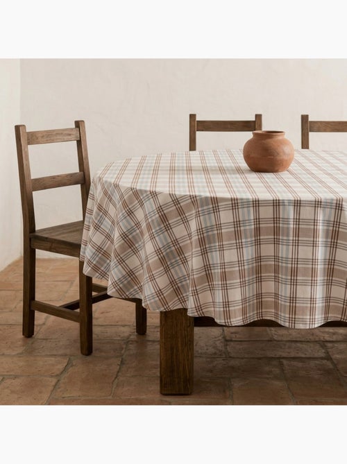 Nappe antitache ronde motif tartan, toucher et tombé naturels - Gamusi. - Kiabi Nappe antitache ronde motif tartan, toucher et tombé naturels - Gamusi. - Kiabi