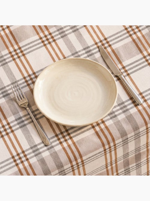 Nappe antitache ronde motif tartan, toucher et tombé naturels - Gamusi. - Kiabi Nappe antitache ronde motif tartan, toucher et tombé naturels - Gamusi. - Kiabi