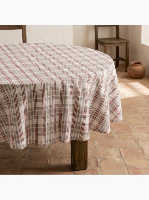 Nappe antitache ronde motif tartan, toucher et tombé naturels - Gamusi. - Kiabi Nappe antitache ronde motif tartan, toucher et tombé naturels - Gamusi. - Kiabi