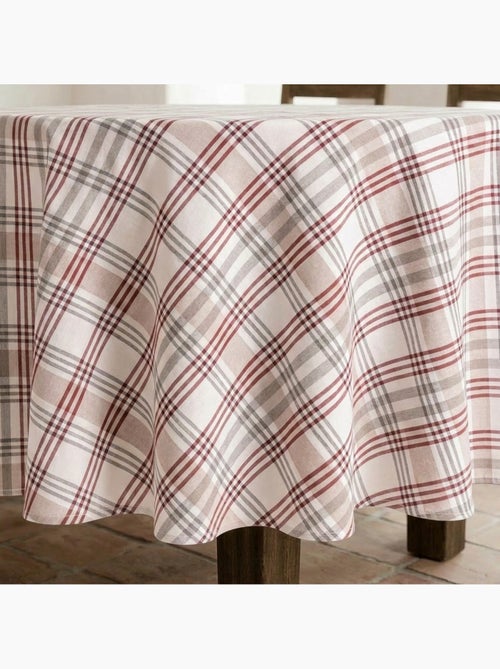 Nappe antitache ronde motif tartan, toucher et tombé naturels - Gamusi. - Kiabi Nappe antitache ronde motif tartan, toucher et tombé naturels - Gamusi. - Kiabi