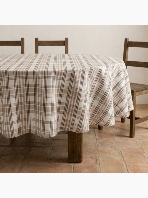 Nappe antitache ronde motif tartan, toucher et tombé naturels - Gamusi. - Kiabi Nappe antitache ronde motif tartan, toucher et tombé naturels - Gamusi. - Kiabi