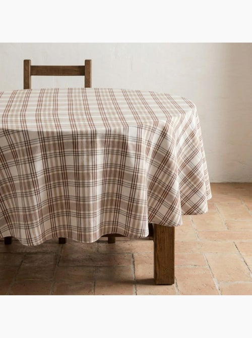 Nappe antitache ronde motif tartan, toucher et tombé naturels - Gamusi. - Kiabi Nappe antitache ronde motif tartan, toucher et tombé naturels - Gamusi. - Kiabi
