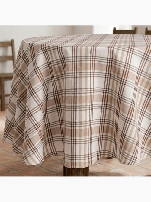 Nappe antitache ronde motif tartan, toucher et tombé naturels - Gamusi. - Kiabi Nappe antitache ronde motif tartan, toucher et tombé naturels - Gamusi. - Kiabi