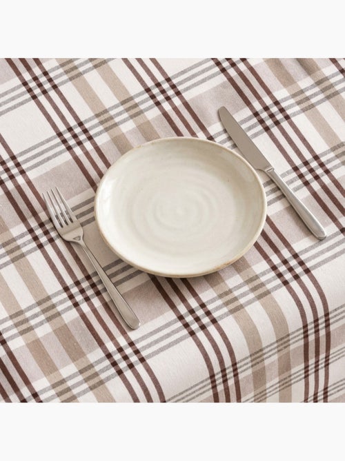 Nappe antitache ronde motif tartan, toucher et tombé naturels - Gamusi. - Kiabi Nappe antitache ronde motif tartan, toucher et tombé naturels - Gamusi. - Kiabi