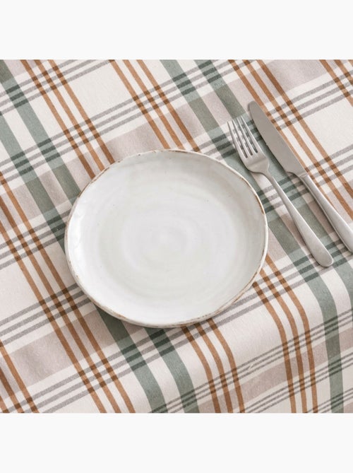 Nappe antitache ronde motif tartan, toucher et tombé naturels - Gamusi. - Kiabi Nappe antitache ronde motif tartan, toucher et tombé naturels - Gamusi. - Kiabi