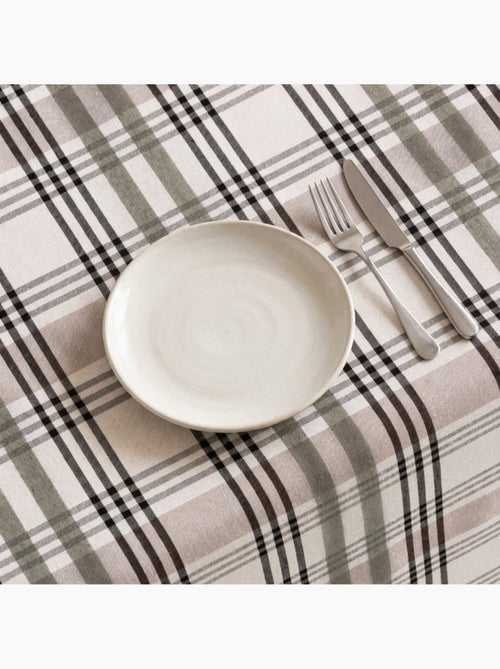 Nappe antitache ronde motif tartan, toucher et tombé naturels - Gamusi. - Kiabi Nappe antitache ronde motif tartan, toucher et tombé naturels - Gamusi. - Kiabi