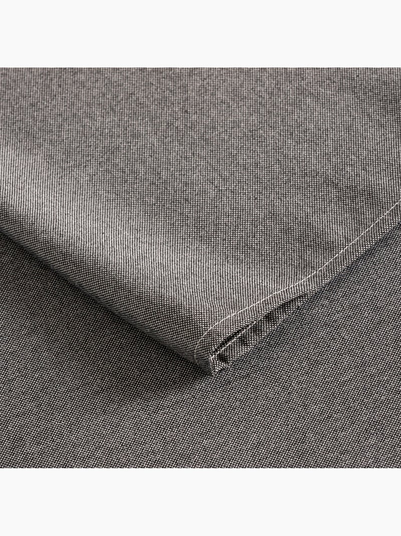 Nappe antitache unie, tissu chiné. Chute naturelle, toucher textile - Gamusi. gris anthracite - Kiabi