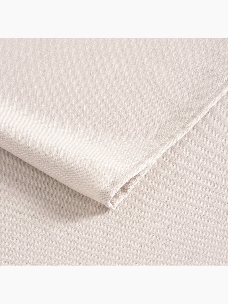 Nappe antitache unie, tissu chiné. Chute naturelle, toucher textile - Gamusi. Gris clair - Kiabi