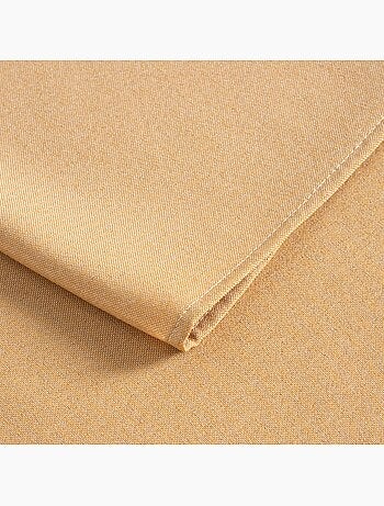 Nappe antitache unie, tissu chiné. Chute naturelle, toucher textile - Gamusi.