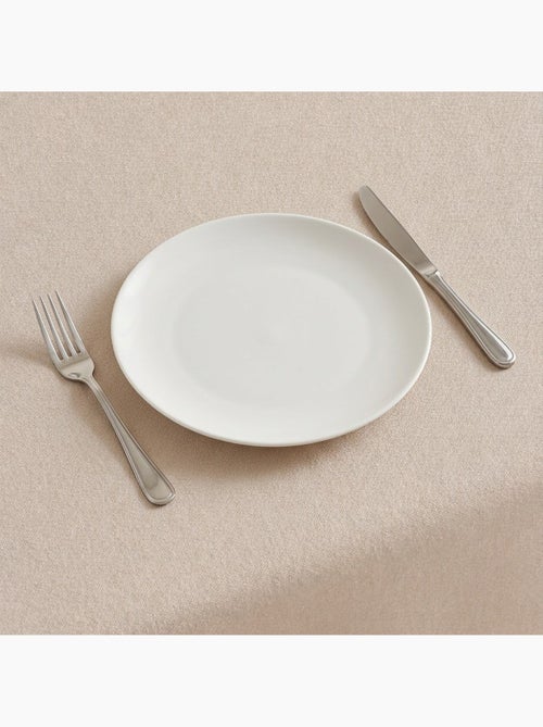 Nappe antitache unie, tissu chiné. Chute naturelle, toucher textile - Gamusi. - Kiabi