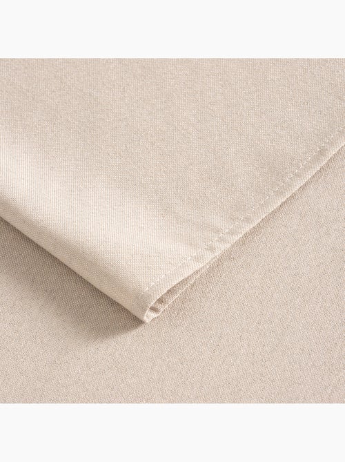 Nappe antitache unie, tissu chiné. Chute naturelle, toucher textile - Gamusi. - Kiabi