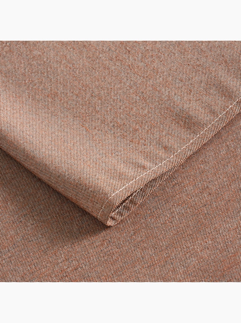 Nappe antitache unie, tissu chiné. Chute naturelle, toucher textile - Gamusi. Taupe - Kiabi