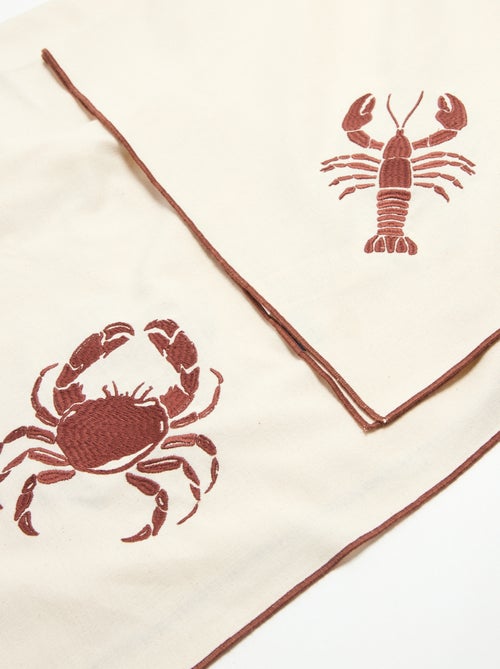 Nappe avec crabe brodé - Kiabi