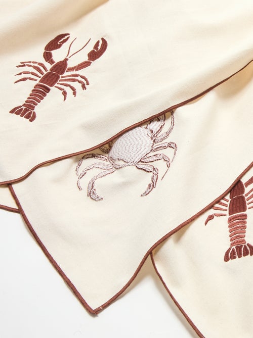 Nappe avec crabe brodé - Kiabi