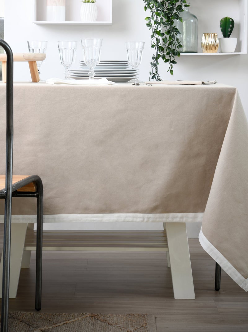 Nappe bicolore réversible Beige - Kiabi