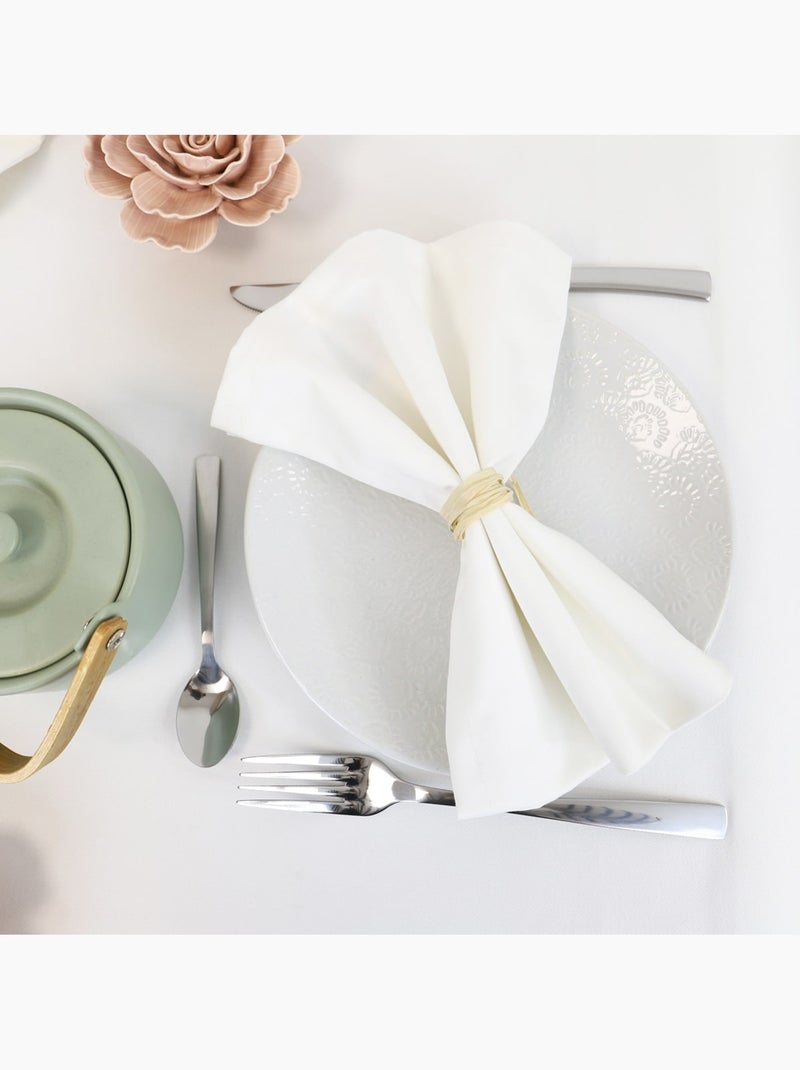 Nappe blanche en satin de coton 270 gr m² LUXE Blanc - Kiabi