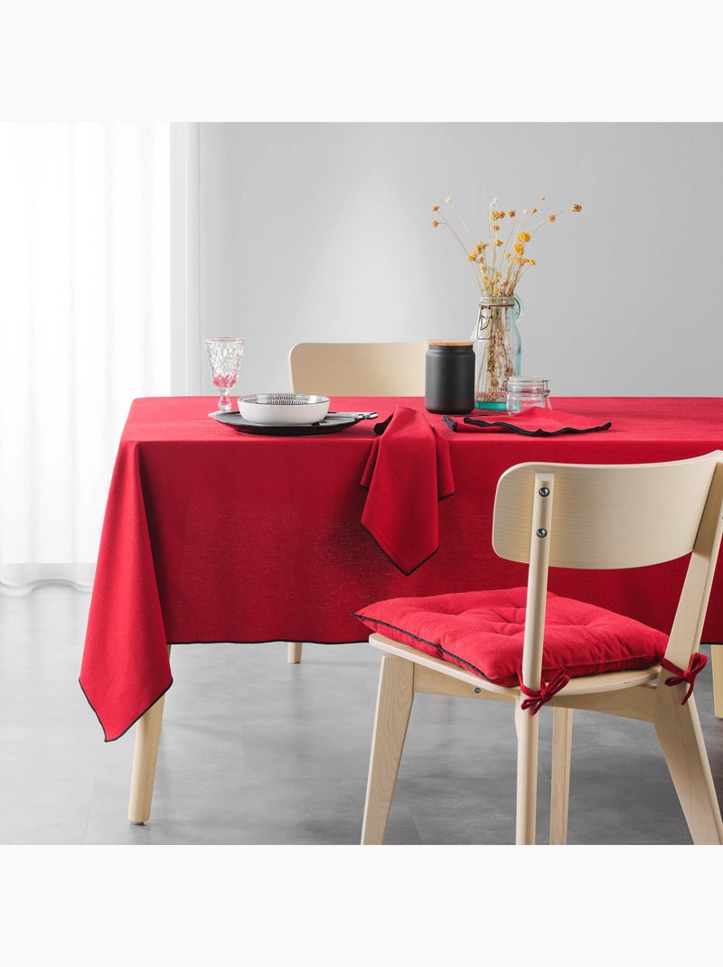 Nappe bourdonnée en coton recyclé Bordeaux - Kiabi