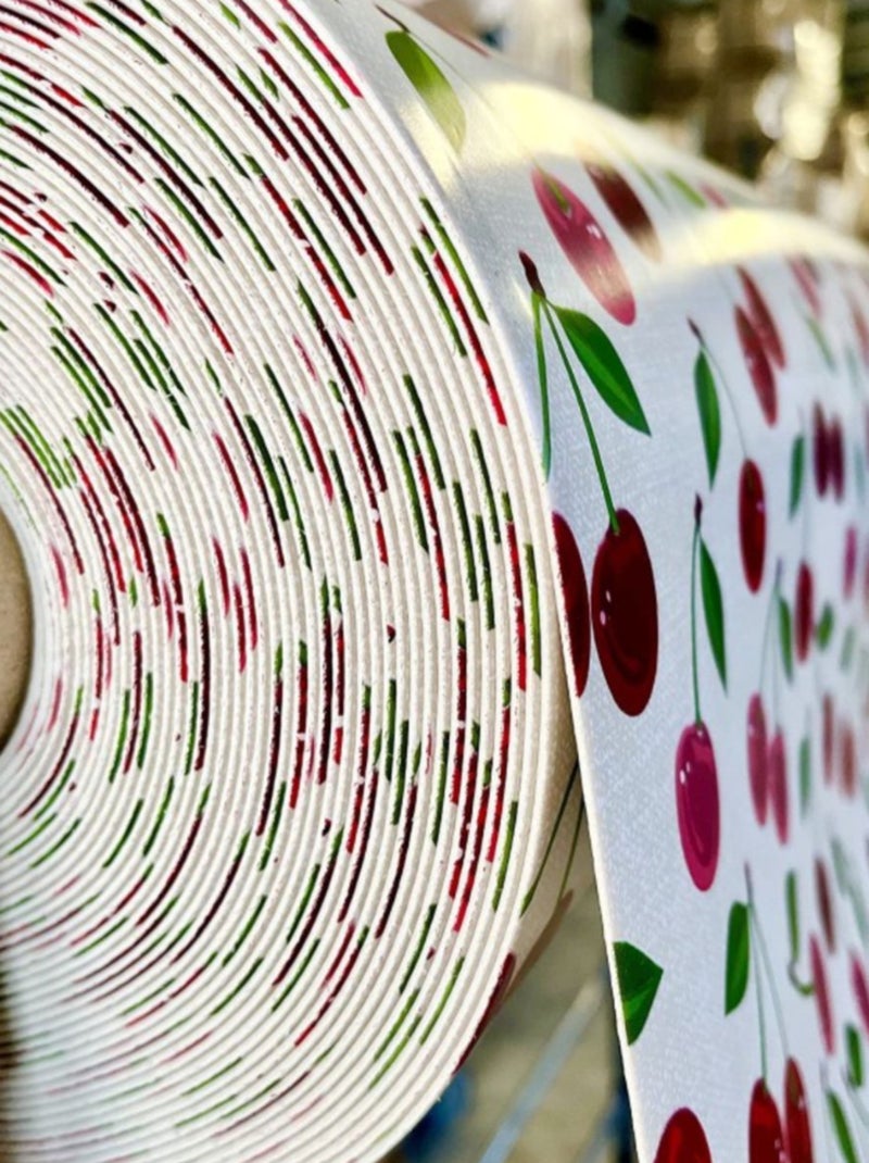 Nappe Bulgomme Imprimée Cerise Au mètre Blanc Rouge - Kiabi