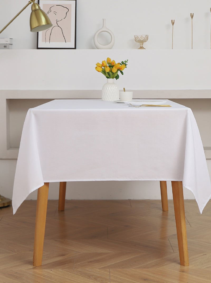 Nappe carrée et enduite antitache Blanc - Kiabi