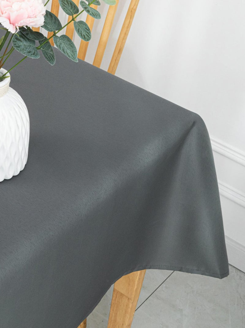 Nappe carrée et enduite antitache Gris clair - Kiabi