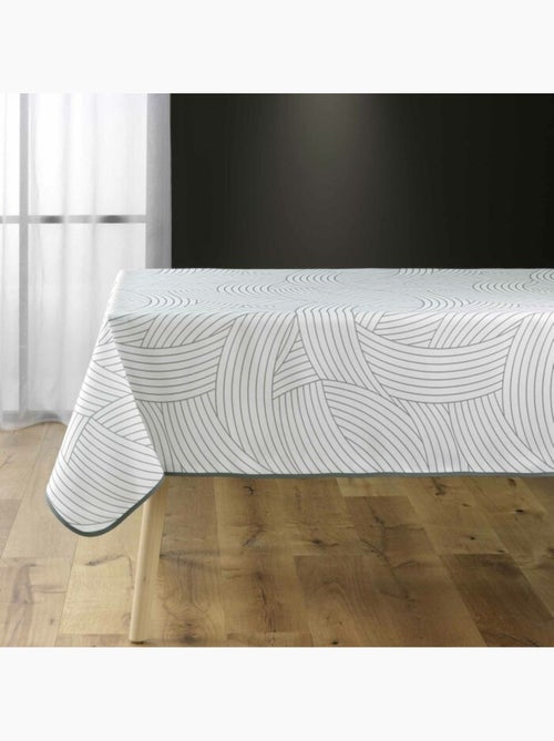 Nappe carree polyester imprime linea Sans - Kiabi