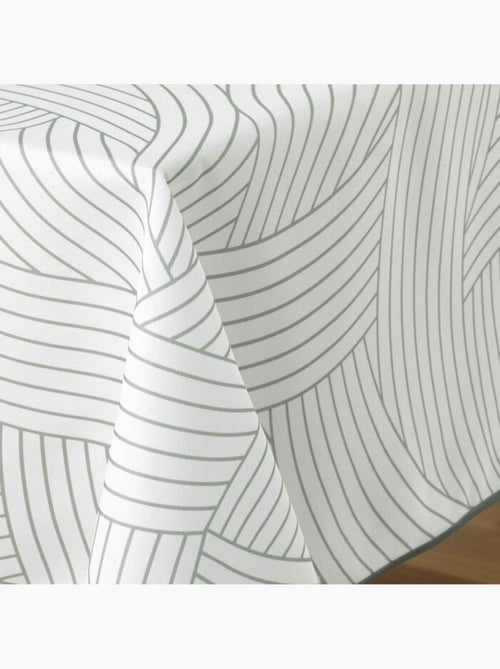 Nappe carree polyester imprime linea Sans - Kiabi