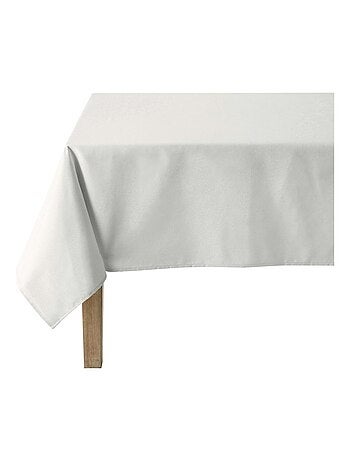 Nappe carrée unie en coton, traitée Teflon, CAMBRAI