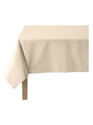 Nappe carrée unie en coton, traitée Teflon, Made in France, CAMBRAI