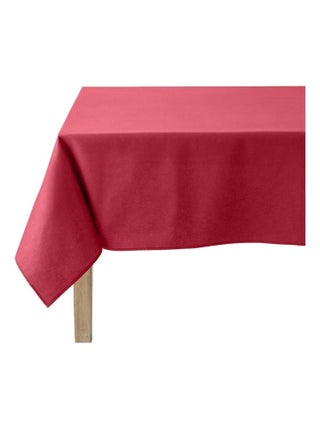 Nappe carrée unie en coton, traitée Teflon, Made in France, CAMBRAI