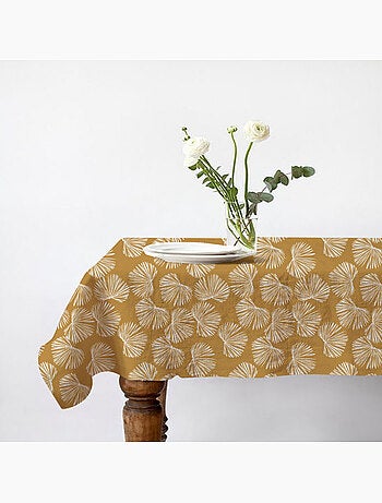 Nappe carrée 'VIRGINIE' imprimé végétal déperlant – 100% coton Future Home