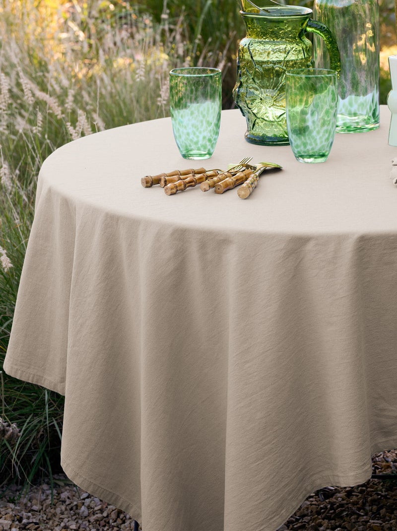 Nappe collection MATTIS  Rectangulaire Blanc cassé - Kiabi