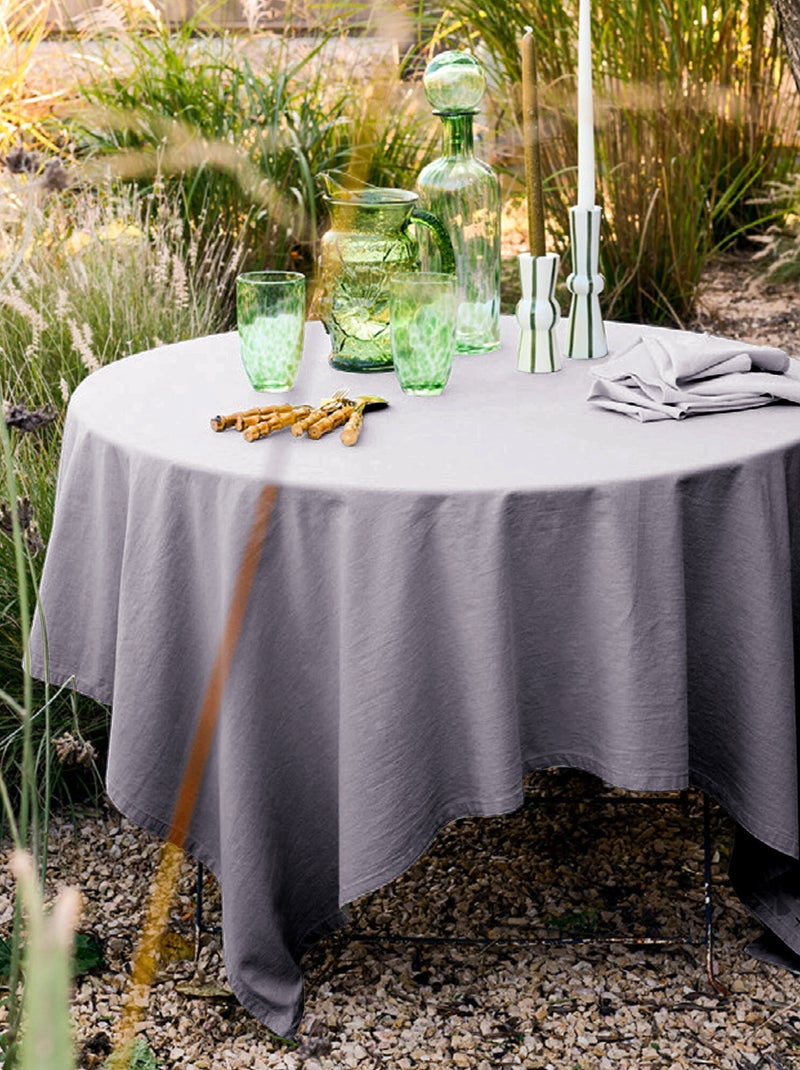 Nappe collection MATTIS  Rectangulaire gris anthracite - Kiabi