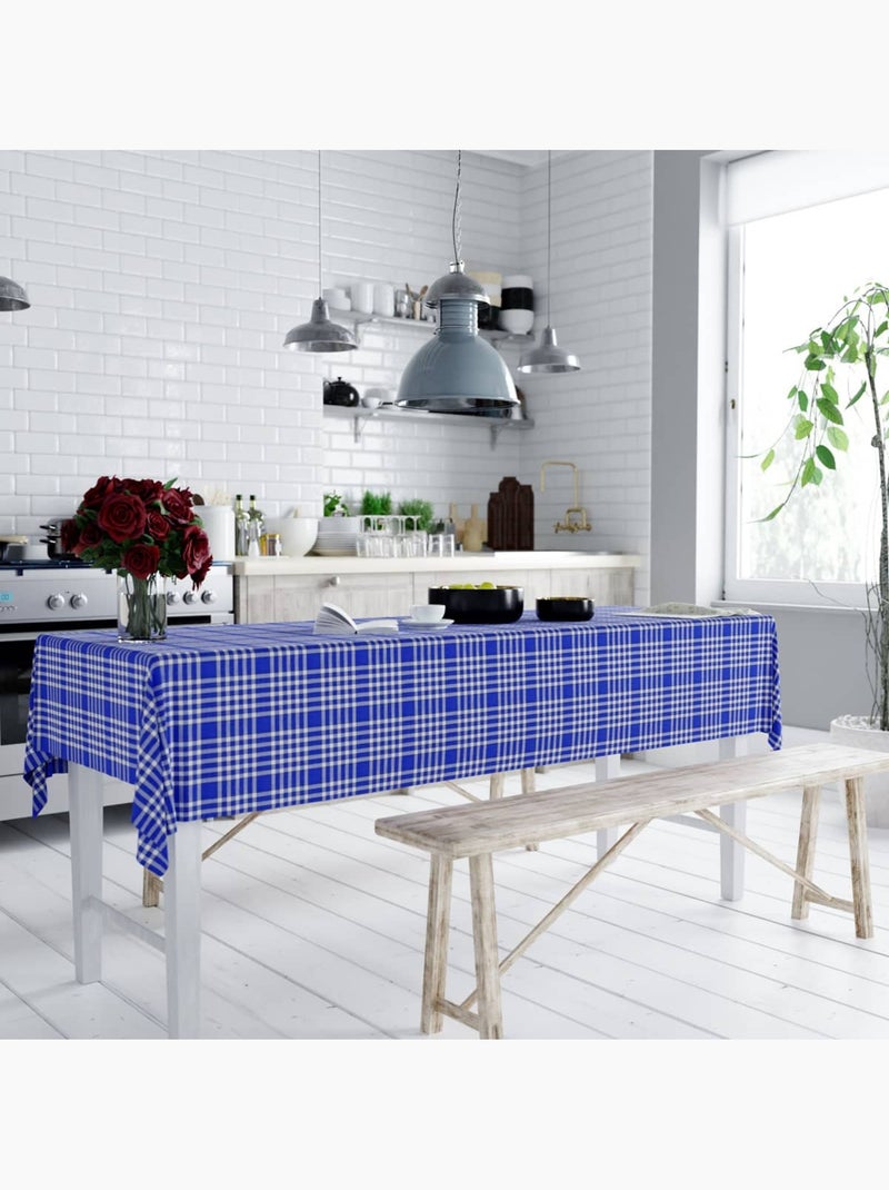 Nappe coton carreaux vichy Nelly Bleu - Kiabi