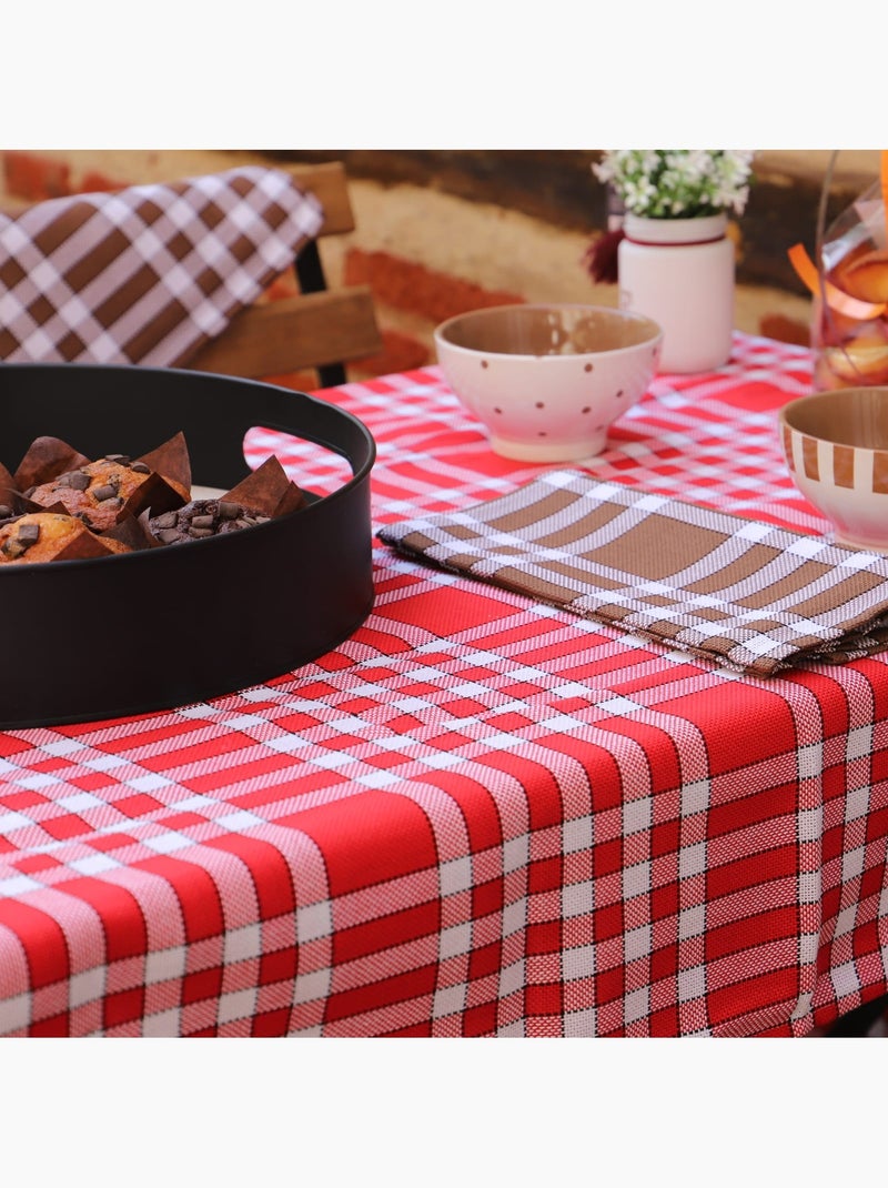 Nappe coton carreaux vichy Nelly Rouge - Kiabi