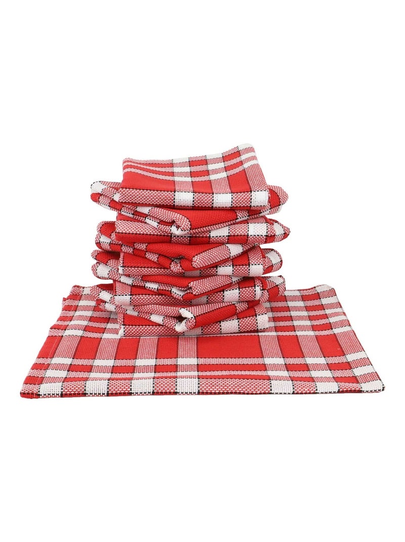 Nappe coton carreaux vichy Nelly Rouge - Kiabi