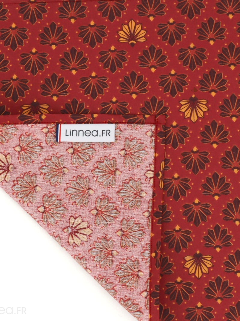 Nappe coton DIVA enduit téflon Rectangulaire Rouge - Kiabi