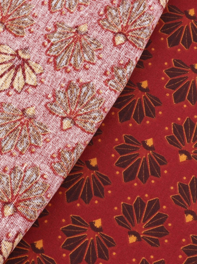 Nappe coton DIVA enduit téflon Rectangulaire Rouge - Kiabi