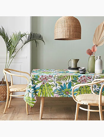 Nappe coton enduite BAHIA Rectangulaire