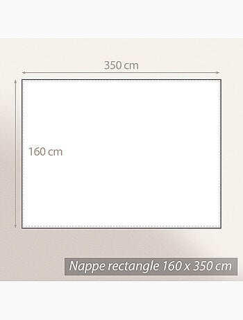 Nappe coton enduite BAHIA Rectangulaire