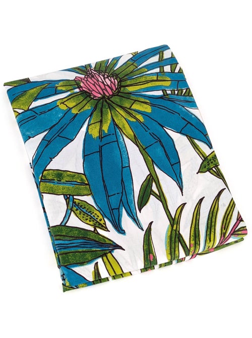 Nappe coton enduite BAHIA Rectangulaire - Kiabi Nappe coton enduite BAHIA Rectangulaire - Kiabi