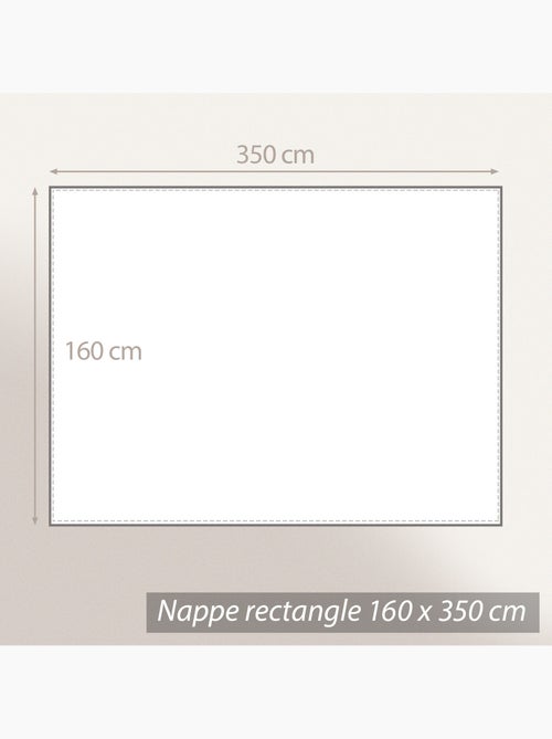 Nappe coton enduite BAHIA Rectangulaire - Kiabi Nappe coton enduite BAHIA Rectangulaire - Kiabi