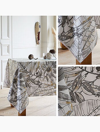 Nappe coton enduite BAHIA Rectangulaire