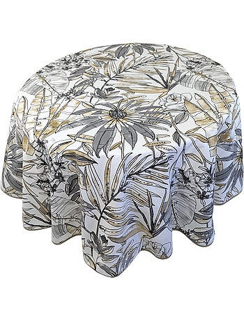 Nappe coton enduite BAHIA Rond