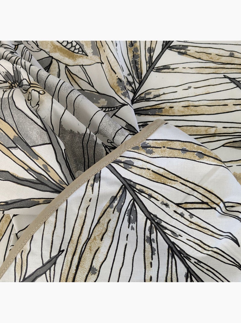 Nappe coton enduite BAHIA Rond Gris - Kiabi
