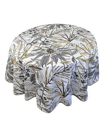 Nappe coton enduite BAHIA Rond